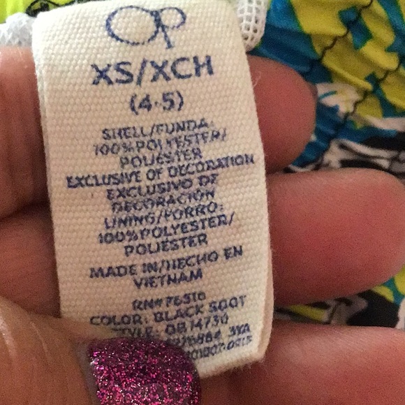 OP swim trunk boys grey blue XS 4/5 surf boards comfortable cute pattern… - Picture 5 of 6